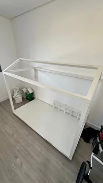 Cama Montessoriana Feito Sob Medida Branco Sem Marca