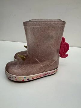Galocha Unicórnio Com Gliter Rosa Luelua 21-22