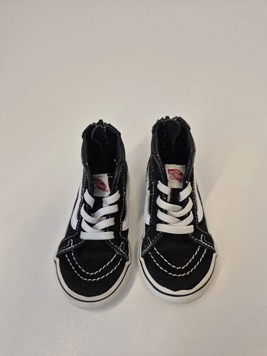 Tênis Cano Médio Com Cadarço Preto Vans 23