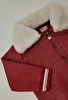 Jaqueta Com Zíper/Gola De Pêlo Vermelho Playground 2 Anos