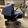 Carrinho Para Passeio / Donkey Twin / Para Gêmeos Azul Bugaboo