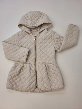 Jaqueta Com Zíper/Capuz/Tipo Matelassê Off White Milon 4 Anos
