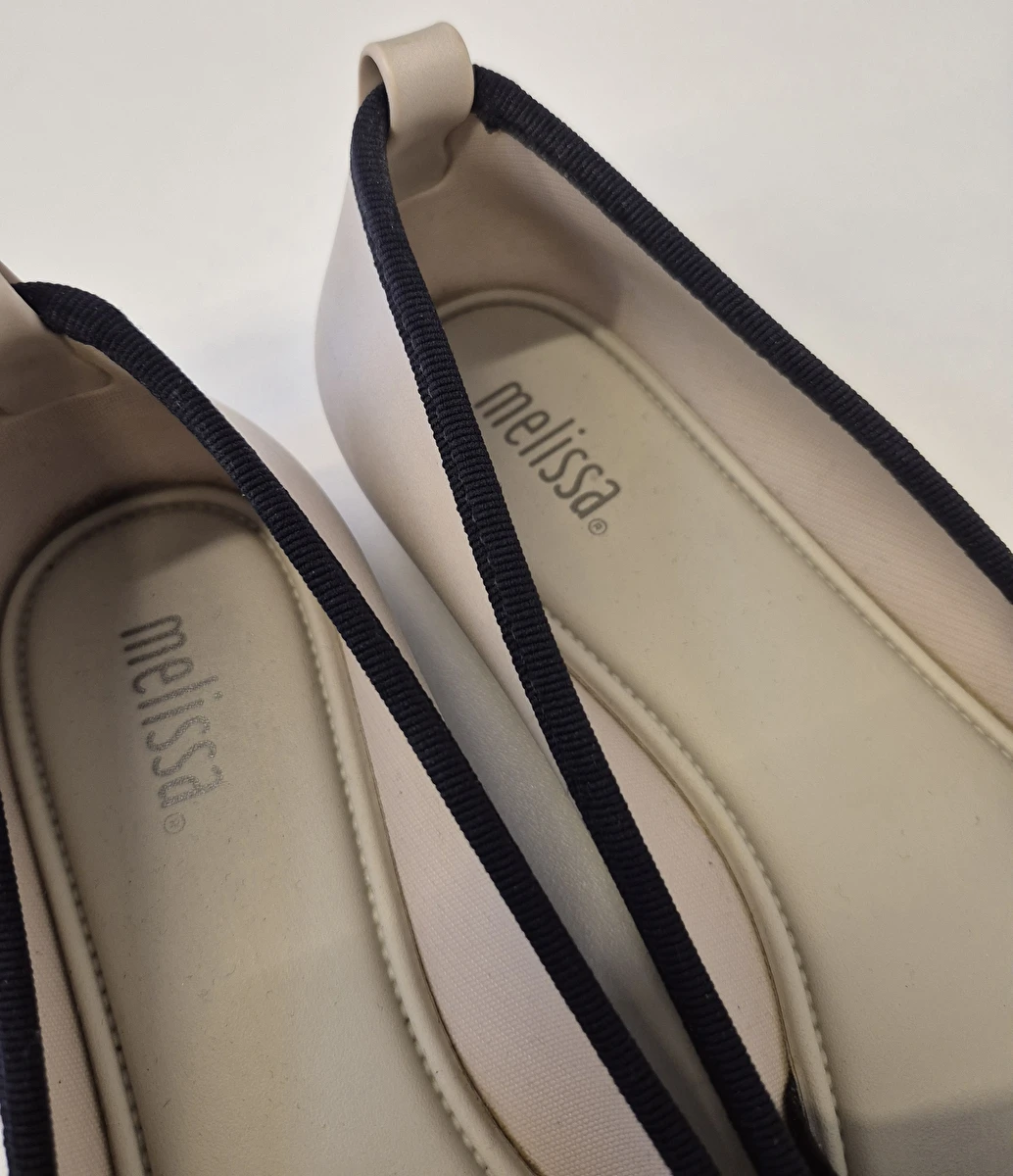 Sapatilha Com Laço De Elástico Off White Melissa 35