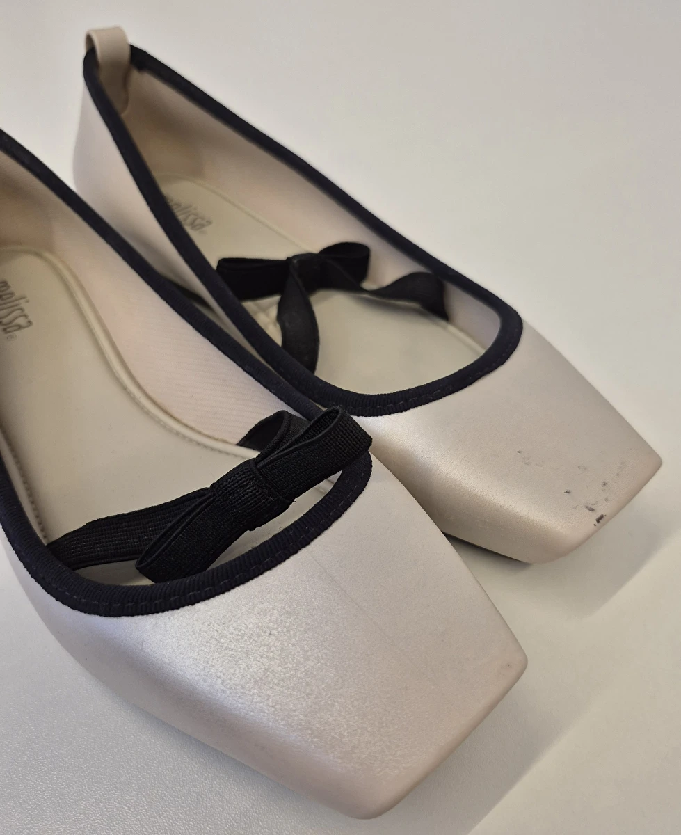 Sapatilha Com Laço De Elástico Off White Melissa 35