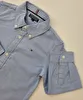Camisa Manga Longa Azul Tommy Hilfiger 2 Anos