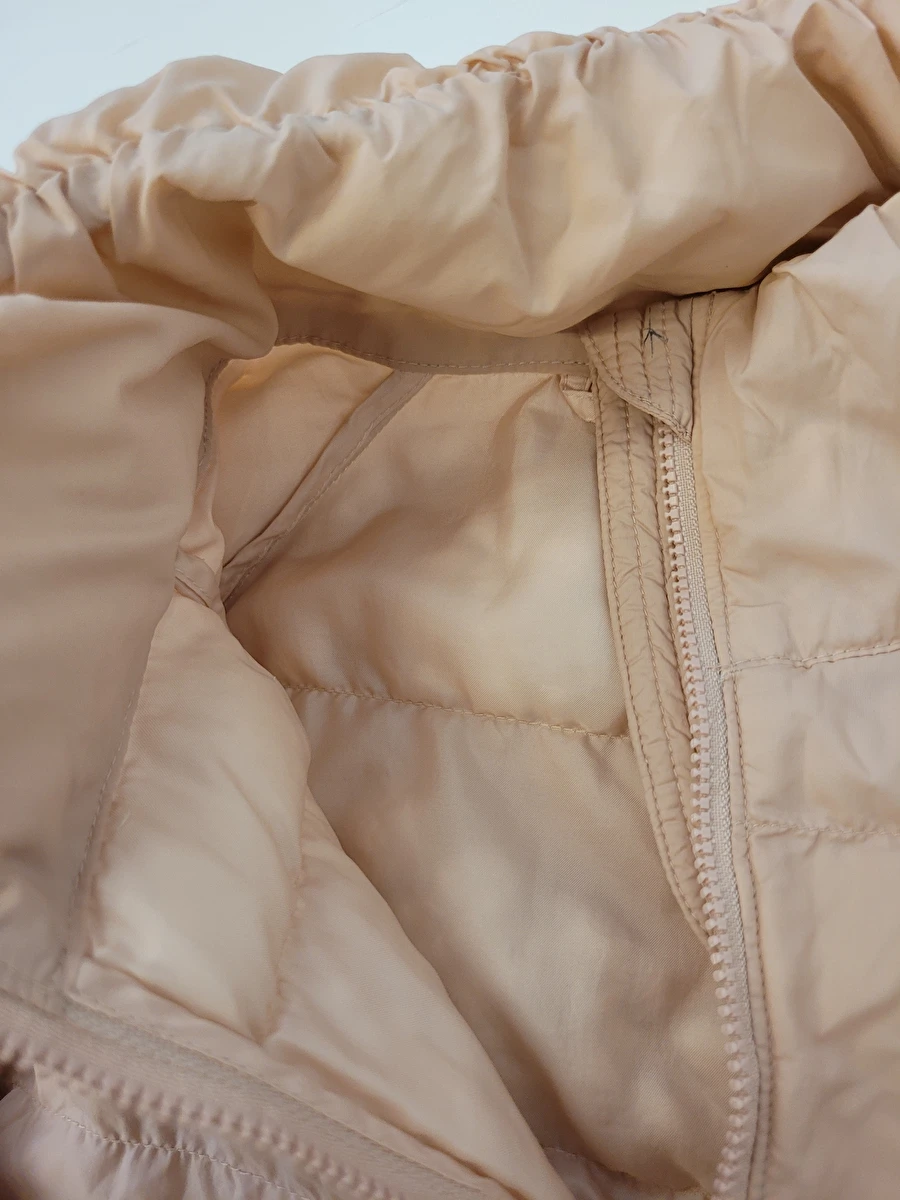 Jaqueta Com Zíper/Tipo Puffer Rosa Uniqlo 7-8 Anos