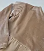 Vestido Manga Longa/Veludo Com Tule Bege Zara 9 - 12 Meses