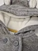 Casaco Com 4 Botões/Capuz/Tipo Fleece Cinza Carter's 1 Ano