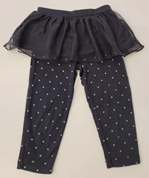 Calça Com Saia De Tule Acoplada Preto Carter's 2 Anos