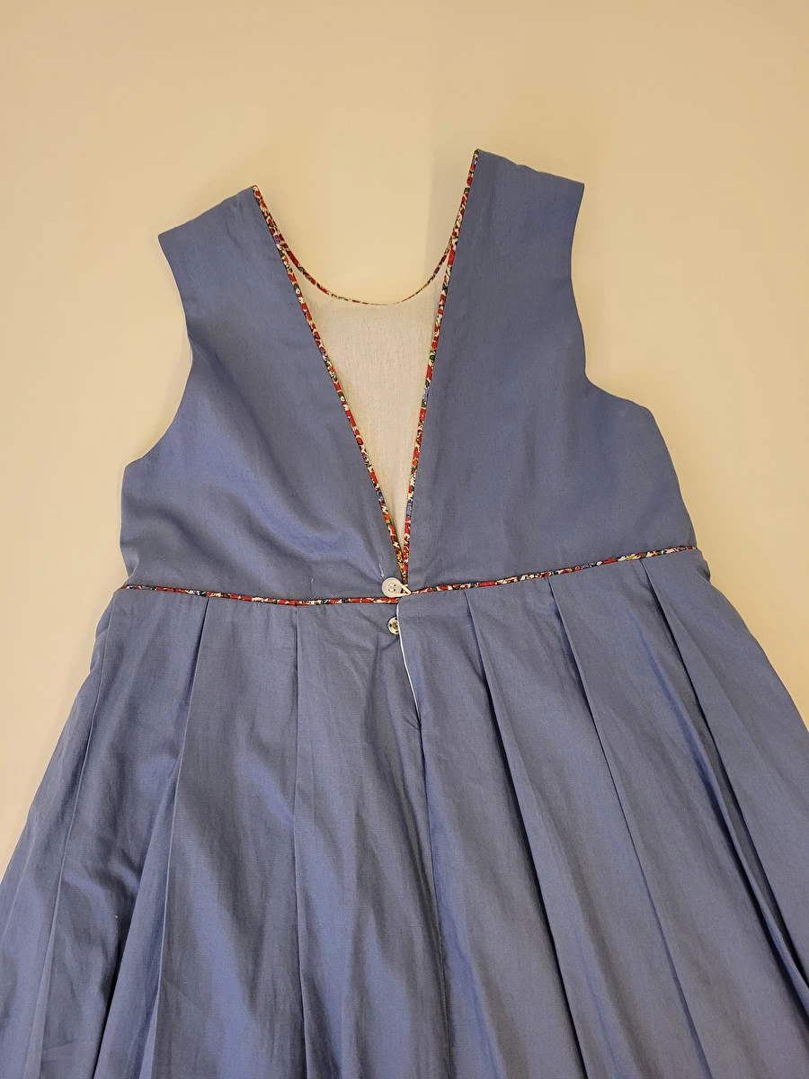Vestido Com Detalhe Floral Vermelho Novo Azul Renata Carlotto 12 Anos
