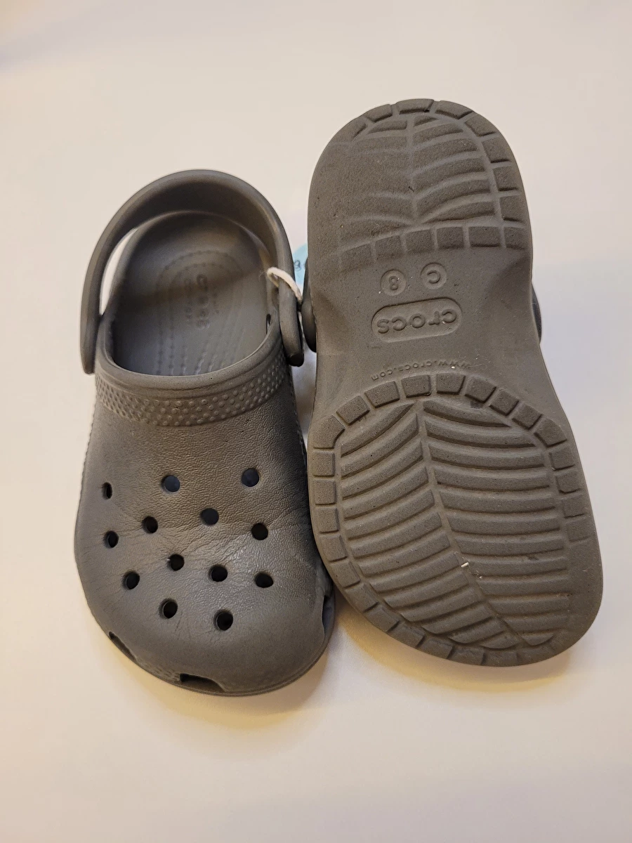 Sandália Borracha Cinza Crocs C8
