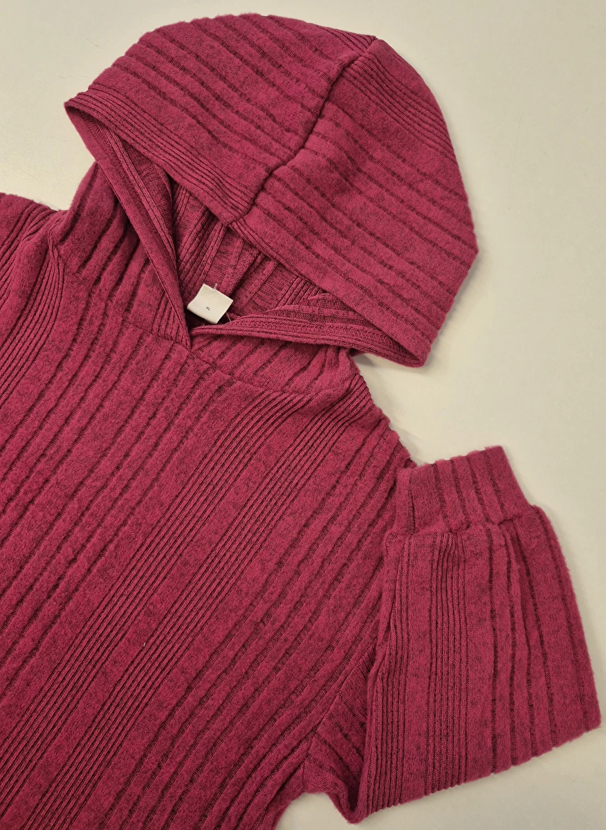 Conjunto Calça E Blusa Manga Longa Com Capuz Rosa Shein 7 Anos