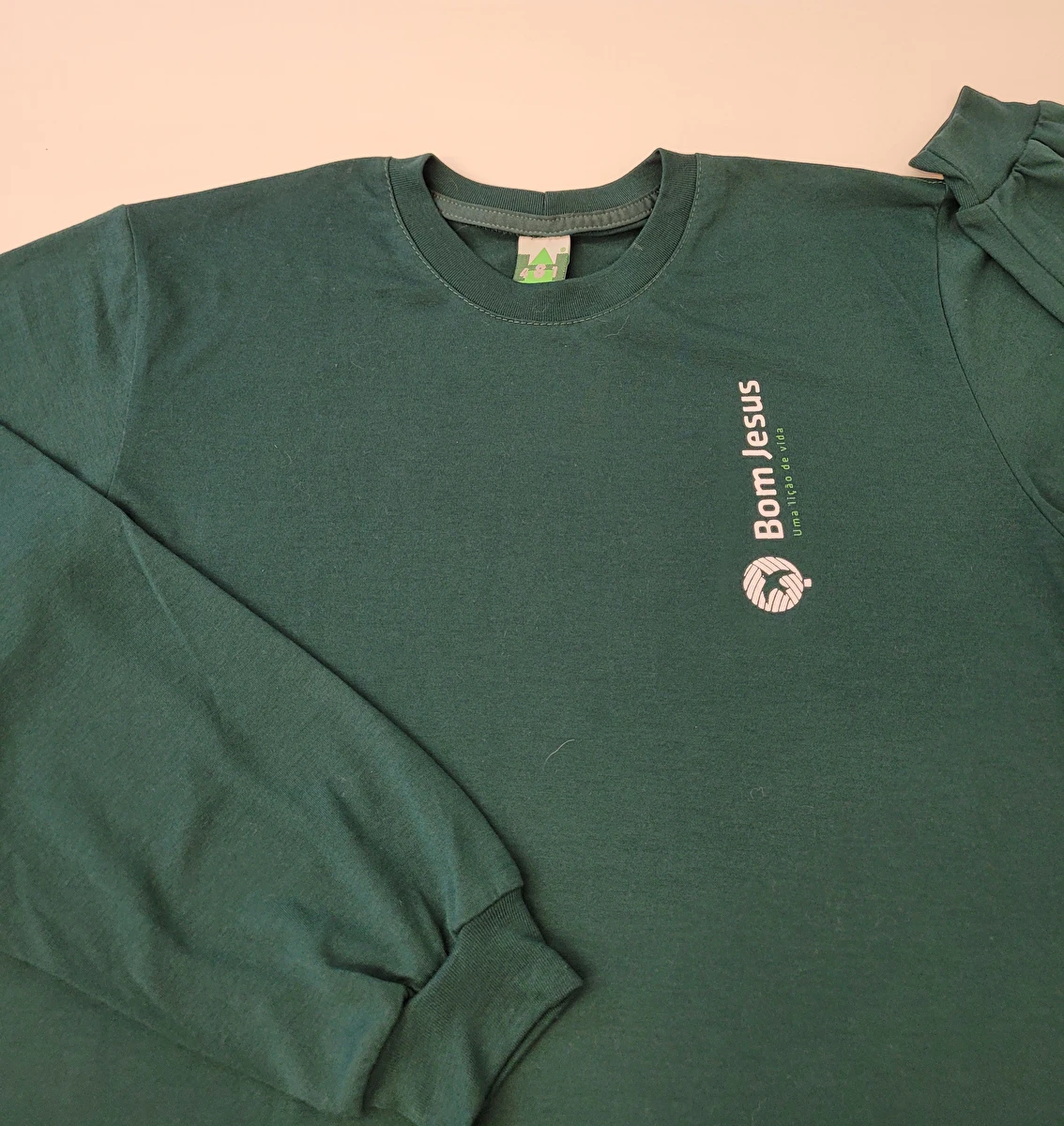 Uniforme Suéter Tipo Tricô Verde Bom Jesus 14 Anos