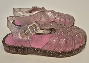 Sandália Com Fivela/Com Gliter Rosa Melissa 26-27