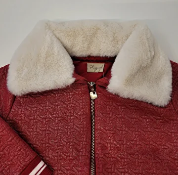 Jaqueta Com Zíper/Gola De Pêlo Vermelho Playground 2 Anos