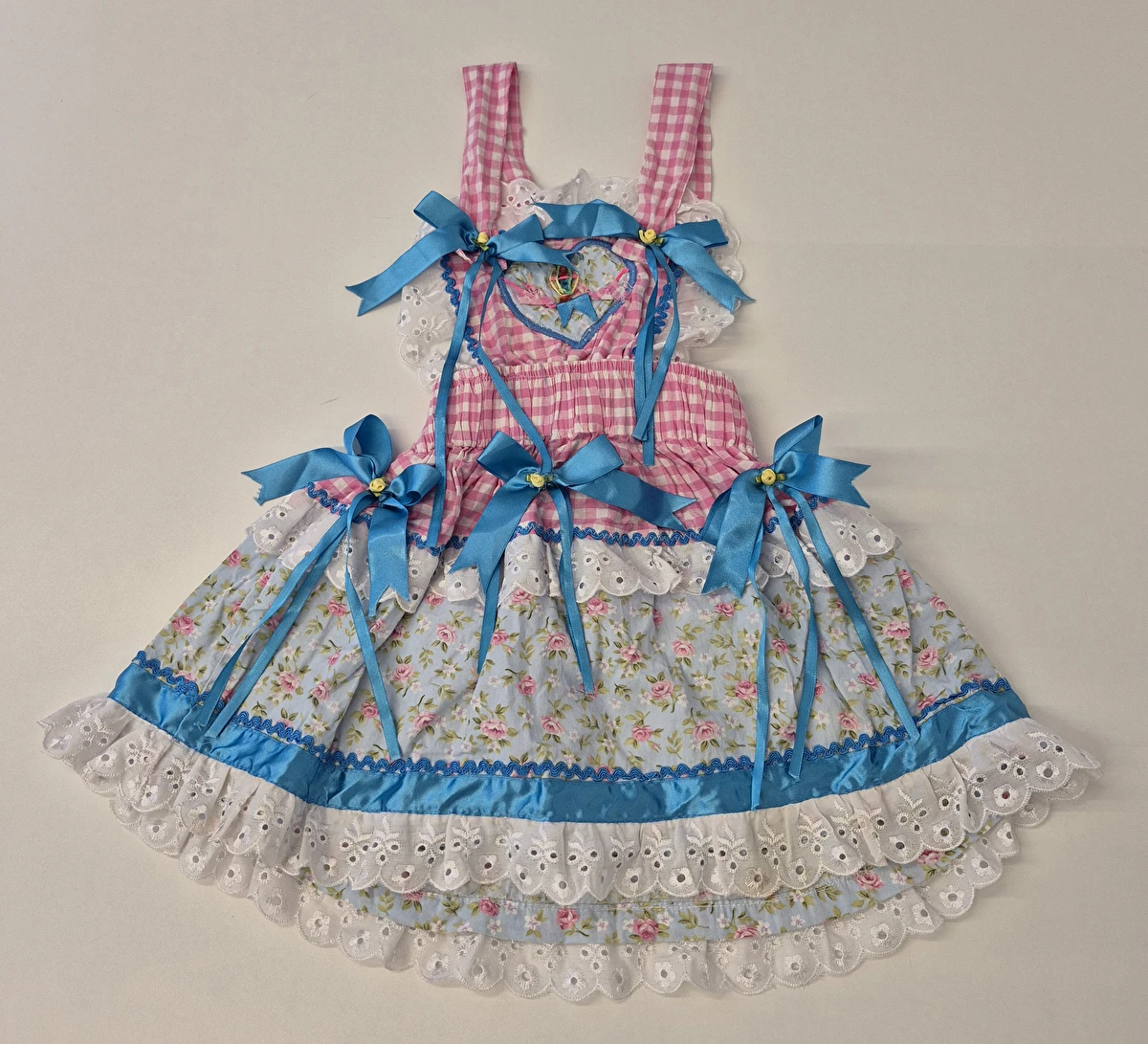 Fantasia Vestido Festa Junina Rosa Sem Marca 4 Anos