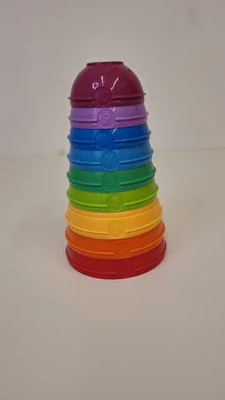 Encaixe Torre Com 9 Peças Colorido Fisher Price