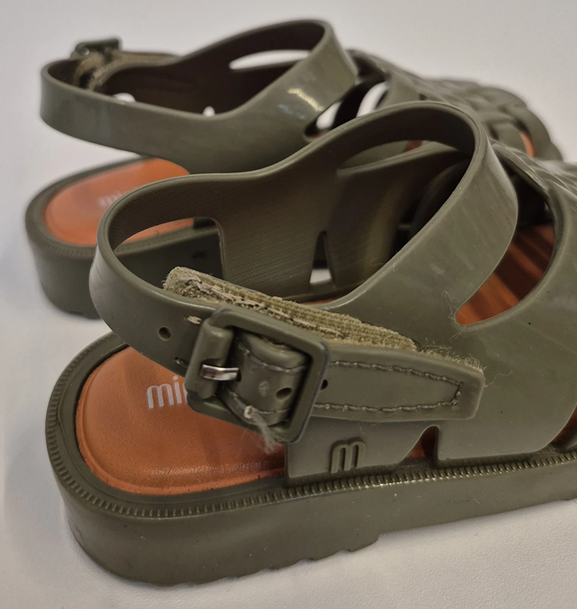 Sandália Com Velcro Verde Melissa 23-24