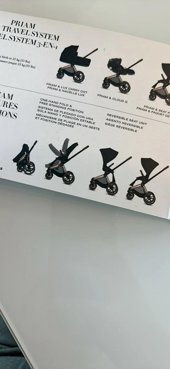 Carrinho Priam 4 Preto Cybex
